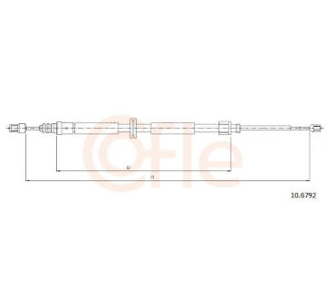 Tažné lanko, parkovací brzda COFLE 10.6792