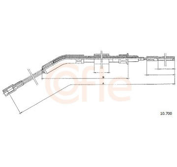 Tažné lanko, parkovací brzda COFLE 10.700