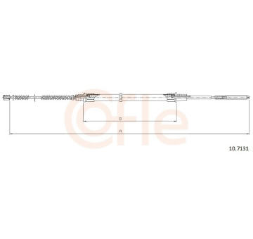 Tažné lanko, parkovací brzda COFLE 10.7131