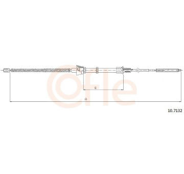 Tažné lanko, parkovací brzda COFLE 10.7132