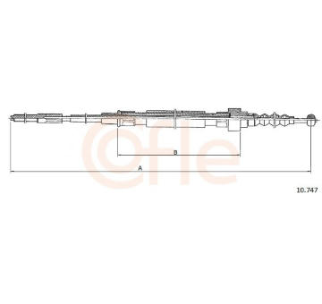 żażné lanko parkovacej brzdy COFLE 10.747
