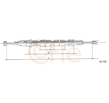Tažné lanko, parkovací brzda COFLE 10.756