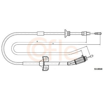 Tažné lanko, parkovací brzda COFLE 10.8068