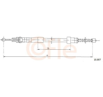 żażné lanko parkovacej brzdy COFLE 10.807