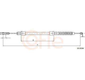 żażné lanko parkovacej brzdy COFLE 10.8184