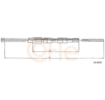 Tazne lanko, parkovaci brzda COFLE 10.9030