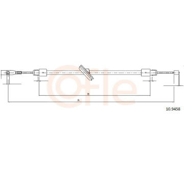 Tažné lanko, parkovací brzda COFLE 10.9458