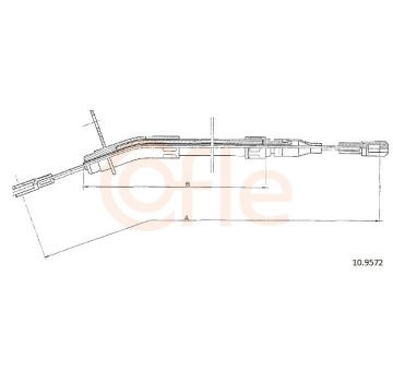 żażné lanko parkovacej brzdy COFLE 10.9572