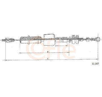 Plynové lanko COFLE 11.147