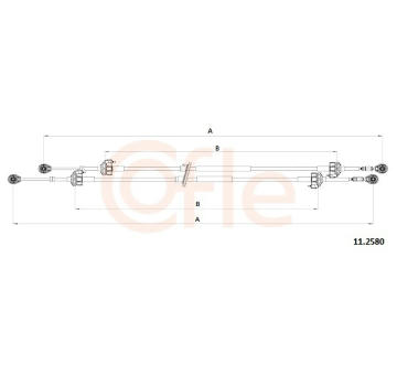 Lanko ručnej prevodovky COFLE 11.2580