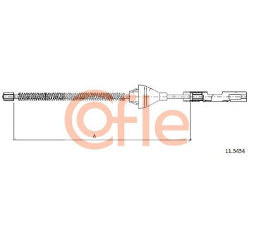 Tažné lanko, parkovací brzda COFLE 11.5454