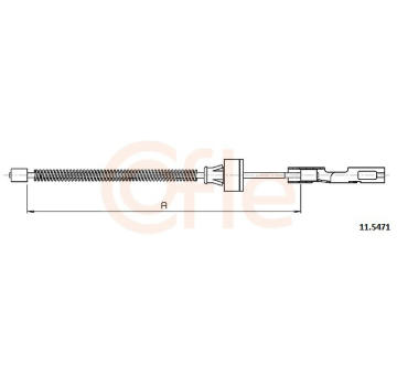 żażné lanko parkovacej brzdy COFLE 11.5471