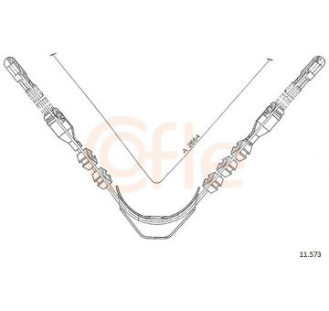 żażné lanko parkovacej brzdy COFLE 11.573