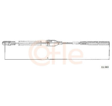 Tažné lanko, parkovací brzda COFLE 11.583