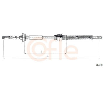 Plynové lanko COFLE 1173.8