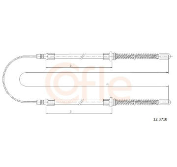 Tazne lanko, parkovaci brzda COFLE 12.3710