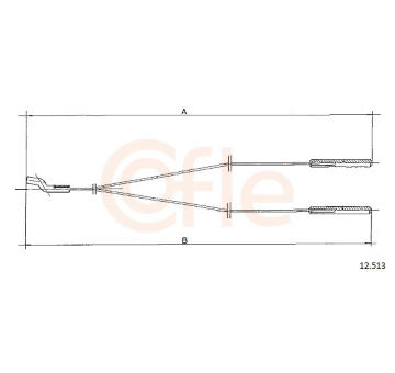 Táhlo klapek vytápění COFLE 12.513