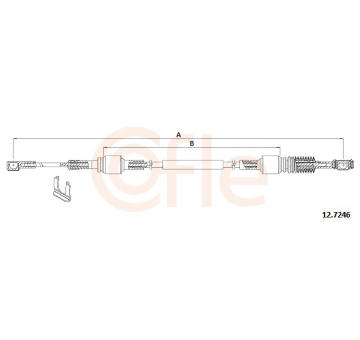 Lanko ručnej prevodovky COFLE 12.7246
