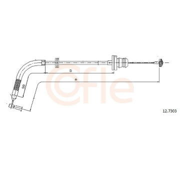 Lanko plynu COFLE 12.7303