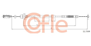 Lanko plynu COFLE 12.7304