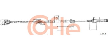 Táhlo startéru COFLE 124.3