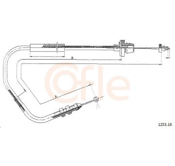 Plynové lanko COFLE 1253.16