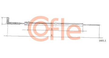 Táhlo startéru COFLE 1405.1