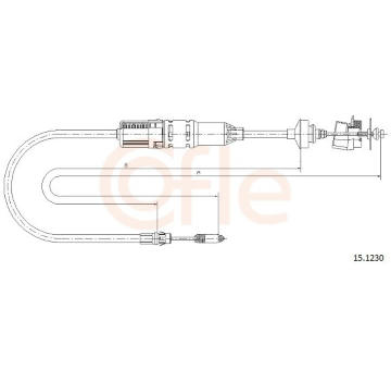 Lanko ovládania spojky COFLE 15.1230