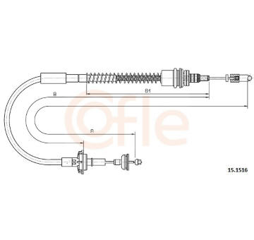 Lanko ovládania spojky COFLE 15.1516