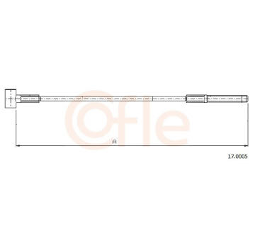 Tažné lanko, parkovací brzda COFLE 17.0005
