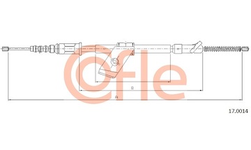 Tažné lanko, parkovací brzda COFLE 17.0014