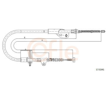 Tazne lanko, parkovaci brzda COFLE 17.0241