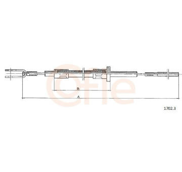 Lanko ovládania spojky COFLE 1702.3