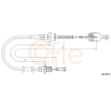 Lanko ovládania spojky COFLE 18.0071