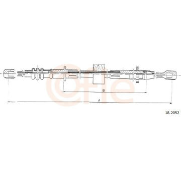 Lanko ovládania spojky COFLE 18.2052