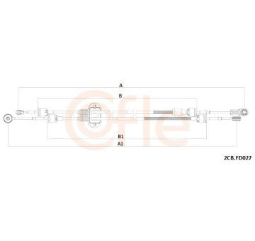 Lanko ručnej prevodovky COFLE 2CB.FD027
