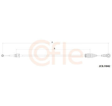 Tazne lanko, rucni prevodovka COFLE 2CB.FI042