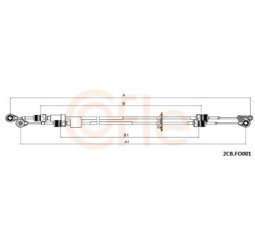 Tazne lanko, rucni prevodovka COFLE 2CB.FO001