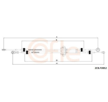 Tazne lanko, rucni prevodovka COFLE 2CB.FO012