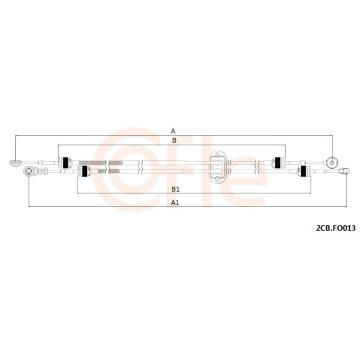 Lanko ručnej prevodovky COFLE 2CB.FO013