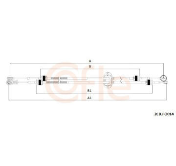 Tazne lanko, rucni prevodovka COFLE 2CB.FO014