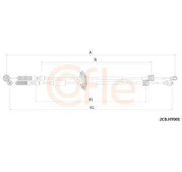 Lanko ručnej prevodovky COFLE 2CB.HY001