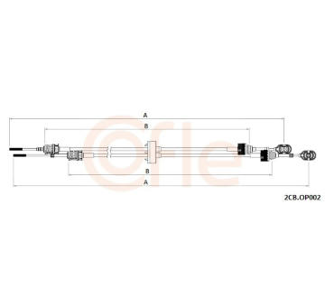 Tazne lanko, rucni prevodovka COFLE 2CB.OP002