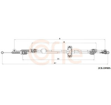 Tazne lanko, rucni prevodovka COFLE 2CB.OP005