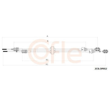 Lanko ručnej prevodovky COFLE 2CB.OP012