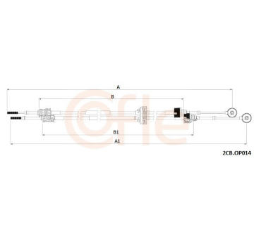 Tazne lanko, rucni prevodovka COFLE 2CB.OP014