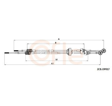 Tazne lanko, rucni prevodovka COFLE 2CB.OP017