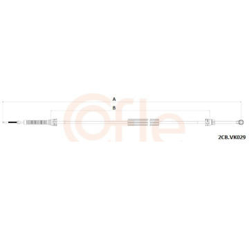 Tazne lanko, rucni prevodovka COFLE 2CB.VK029
