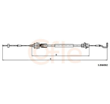 Lanko plynu COFLE 3.BW002