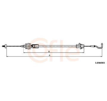 Lanko plynu COFLE 3.BW003